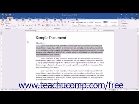 Word 2016 Tutorial Keyboard Shorcuts Microsoft Training