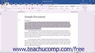 Word 2016 Tutorial Keyboard Shorcuts Microsoft Training Word 2016 Tutorial Touch Mode Microsoft Training