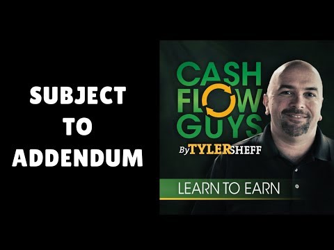 Subject To Addendum Tutorial How Real Estate Investors Complete the Paperwork