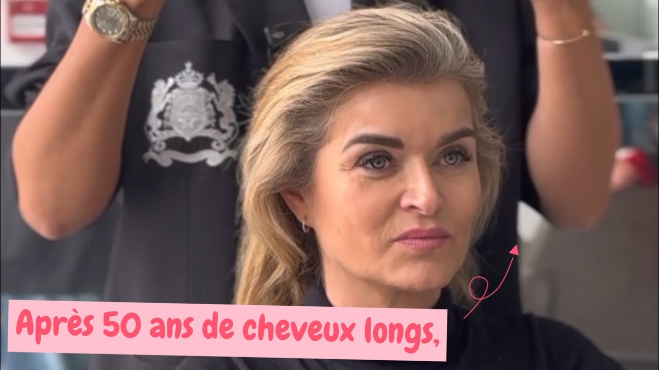 Après 50 ans de cheveux longs,Virginie a enfin sauté le pas et est venue au salon #coiffeuse#haircut