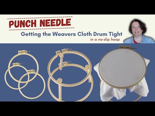 Getting weavers cloth drum tight in a frame - DoodleDog Primitives