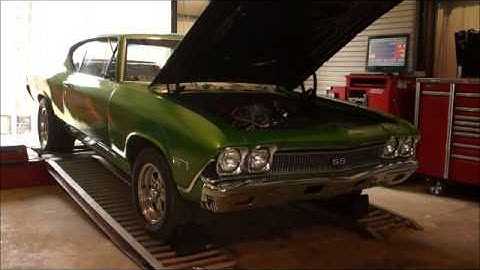 Old School Muscle Chev on the Dyno Tuned by Steven Leerentveld