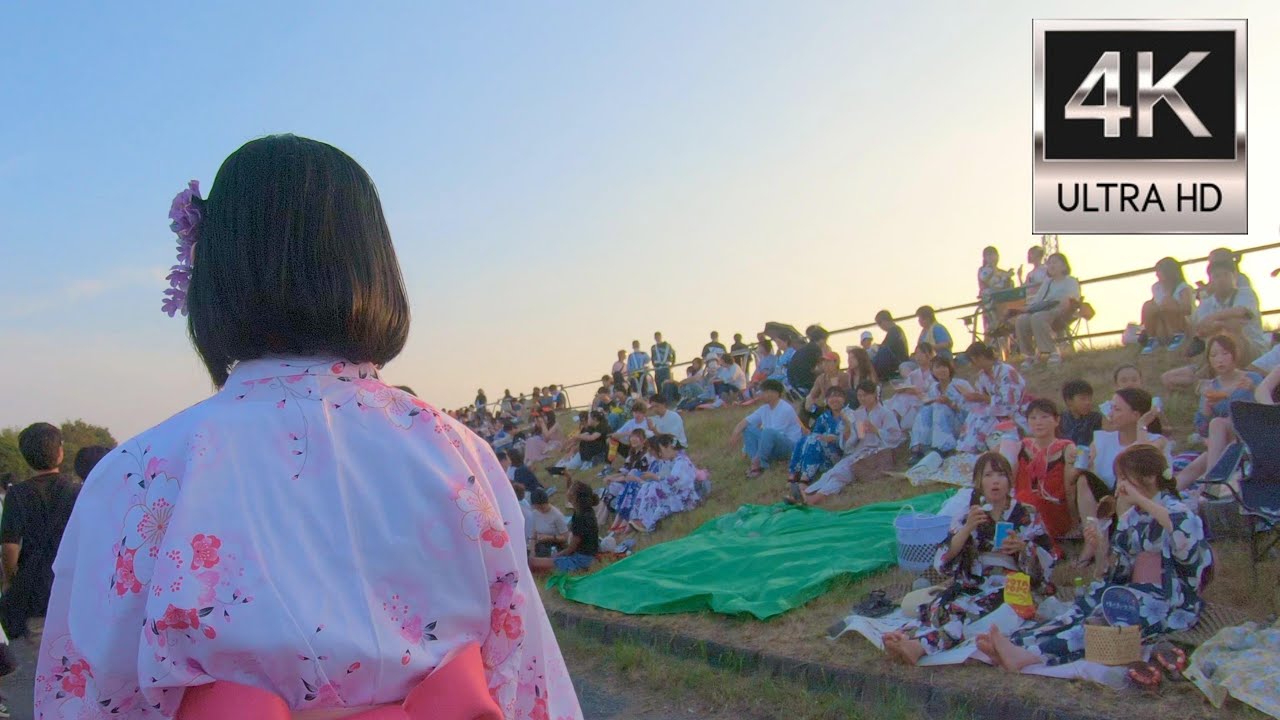 中野町煙火大会・花火打ち上げ会場を歩く Walking around the Nakanocho Fireworks Festival