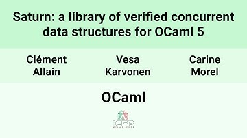 [OCaml24] Saturn: a library of verified concurrent data structures for OCaml 5
