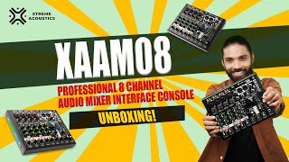 Xtreme Acoustics Xaam08 Professional 8 Channel Audio Mixer Interface Console