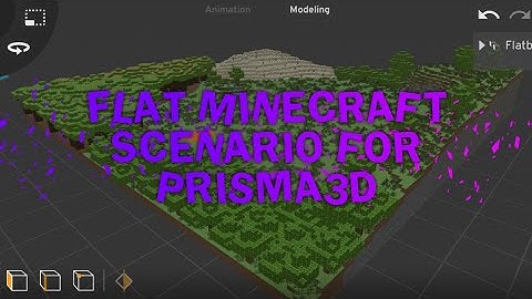 Flat Minecraft Map / Scenario for Prisma3D
