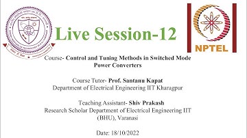 PMRF Live Session 12: Control and Tuning Methods in Switched Mode Power Converters