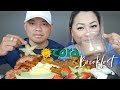 CORA'S Breakfast *Pancakes, Bacon, Eggs, Sausage & Fresh Fruits Mukbang | N.E Let's Eat