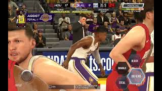 NBA 2K Mobile Rewind (Hall of Fame) | Rockets vs Lakers 😬 No Open Looks, All Punishment