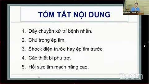 Cấp cứu ngừng tuần hoàn / Bộ môn tim mạch / Đại học Y Hà Nội