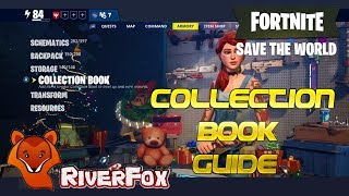 Fortnite Save The World (STW) - Understanding The Collection Book (Guide)