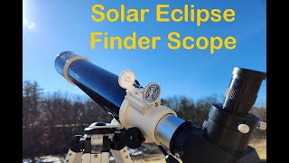 Solar finder for telescope in action!