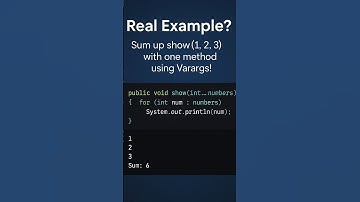 👉 Java Varargs Explained in 60 Seconds!  Clean Code with Fewer Overloads