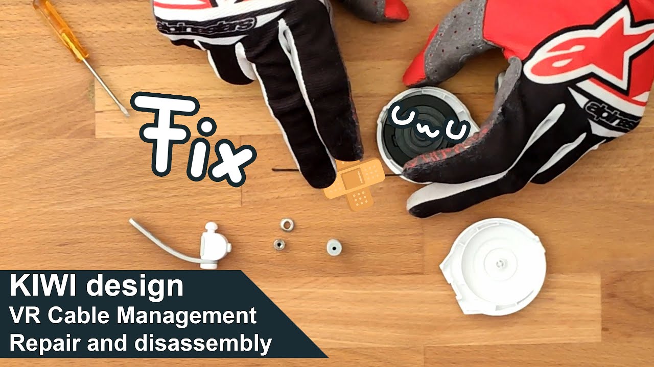 Kiwi Design VR Cable Management repair and disassembly