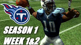 VINCE IS OUR QB AND WE WILL PLAY GOOD FOOTBALL - MADDEN 07 TITANS FRANCHISE - ep1