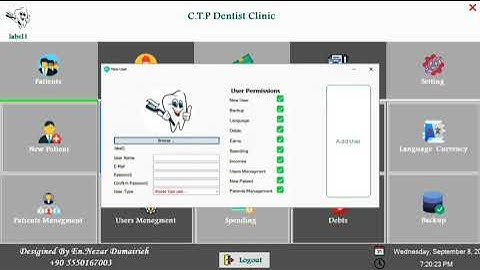 Dentist clinic programm @DentalDigest @dentist @Csharp @sqlserver @devexpress.arabic7131