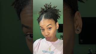 claw clip style on short locs #locjourney #locs #clawclip