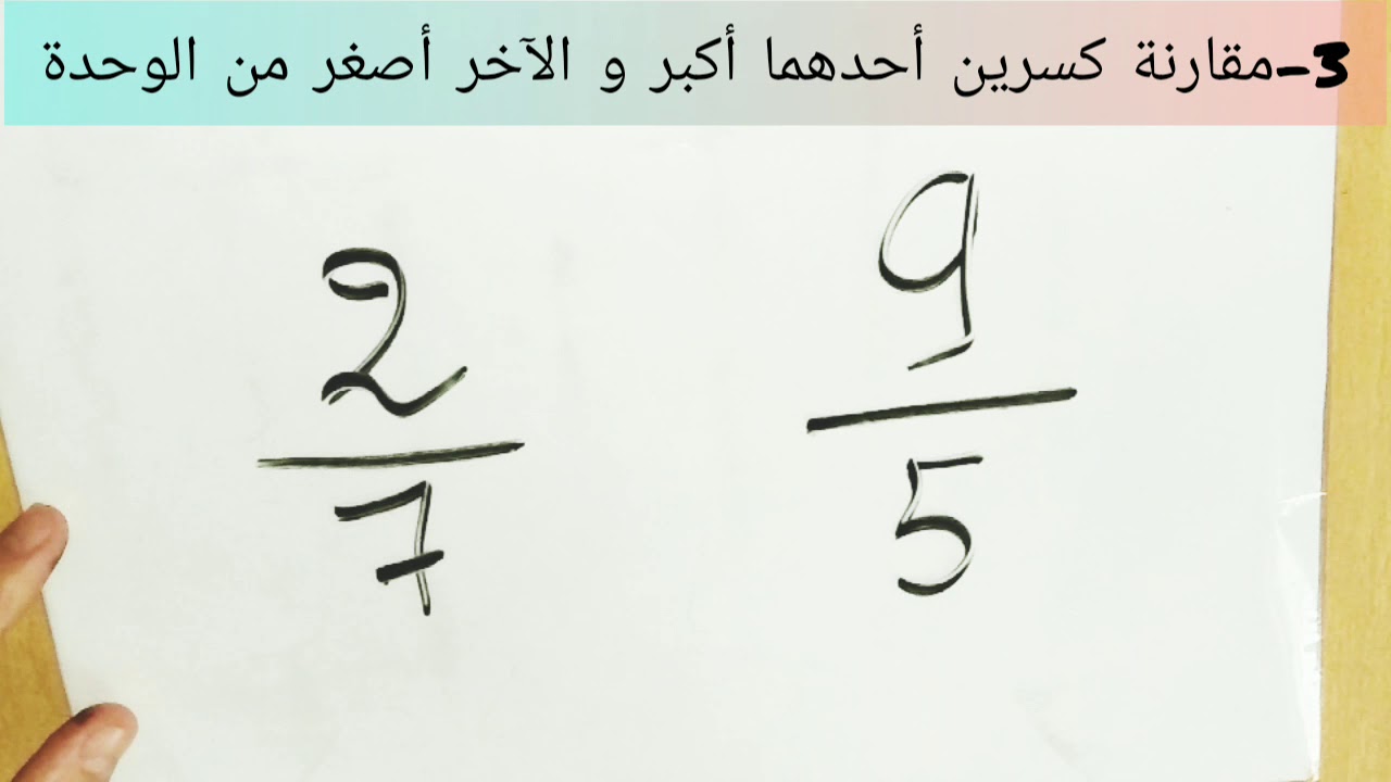 رياضيات: مقارنة الكسور بأسهل الطرق و بالتفصيل / للسنة الرابعة و الخامسة ابتدائي