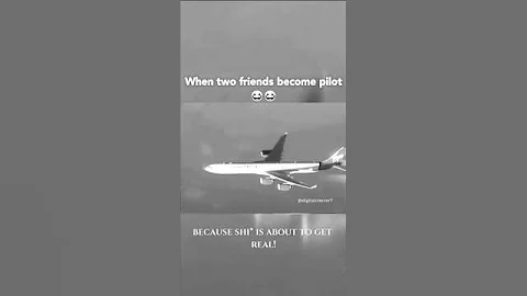 When two friends become pilot 😂 | #aeroplane #pilot #race #funny