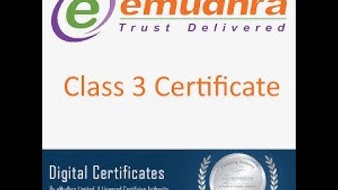 Emudhra DSC Video verification  Process