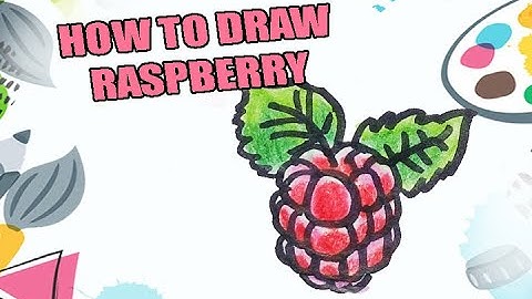 HOW TO DRAW RASPBERRY | FRUIT DRAWING CUTE RASPBERRY | EASY DRAWING TUTORIAL STEP BY STEP #shorts