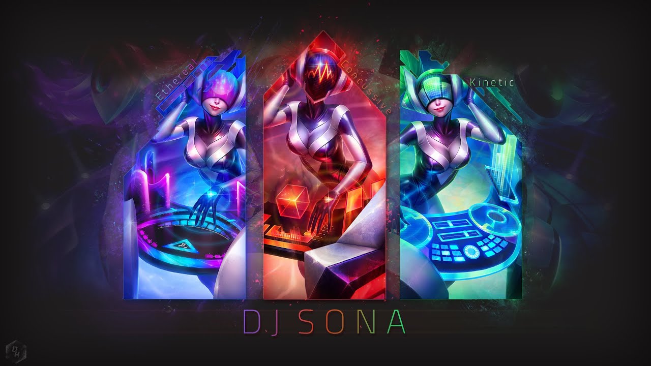 New DJ Sona Skin Full GamePlay vs Bots ♥♥♥ - League Of Legends