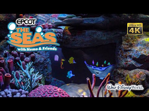 The Seas with Nemo and Friends On Ride Low Light Ultra HD POV EPCOT Walt Disney World 2021 03 03