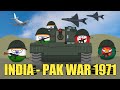 India pakistan 1971 war countryballs