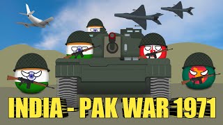 INDIA PAKISTAN 1971 WAR Countryballs