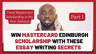 Mastercard Scholar Shares Essay Secrets For Mastercard Edinburgh Scholarship Part 1 | How To Write screenshot 4