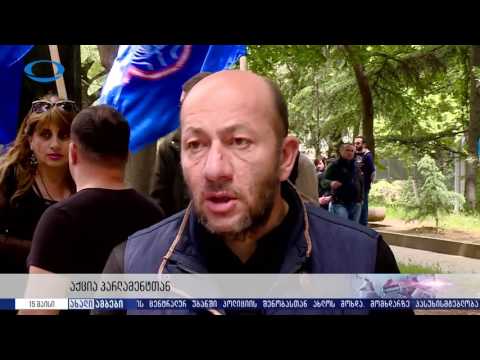 აქცია პარლამენტთან რას ითხოვენ პროფ�