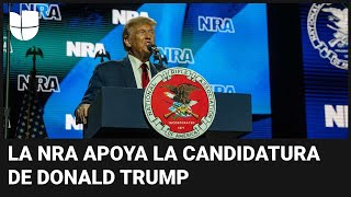 Trump recibe apoyo de la Asociación Nacional del Rifle y promete una defensa de la Segunda Enmienda