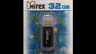 USB накопитель 2.0 MIREX UNIT BLACK 32 Gb Тест