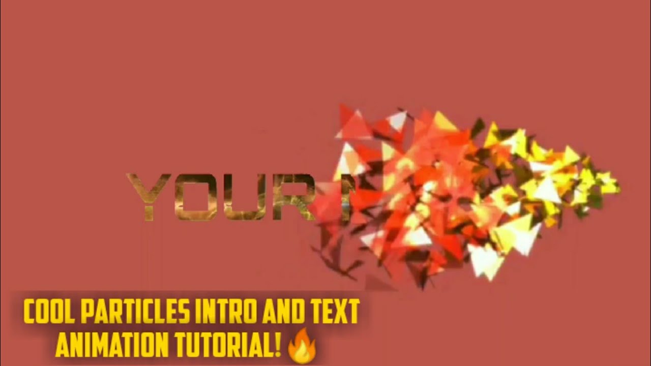 Cool Particles Intro and Text Animation Tutorial!🔥 