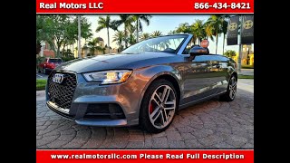 2017 Audi A3 Cabrio Premin 2.0T AWD w 51K miles in Clearwater Fl, Tampa Bay area