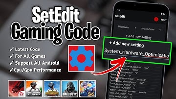 High FPS Set Edit Code | Improve Gaming Performance Using Set Edit | No Root