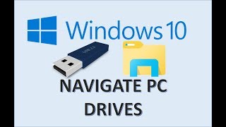Windows 10 - File Explorer Drives - How to Manage Files on USB Flash Stick & Hard Drive - Management