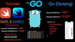 Go (Golang) Local Server. POST & GET Request & iOS Project.