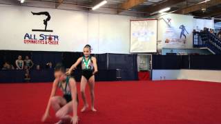 Level 7 WP 12 14, ATA, Sara &amp; Kyra   2012 Gold Rush Classic Acro Meet