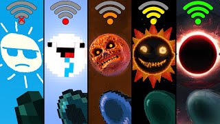 What's inside sun with different WiFi in Mincraft?