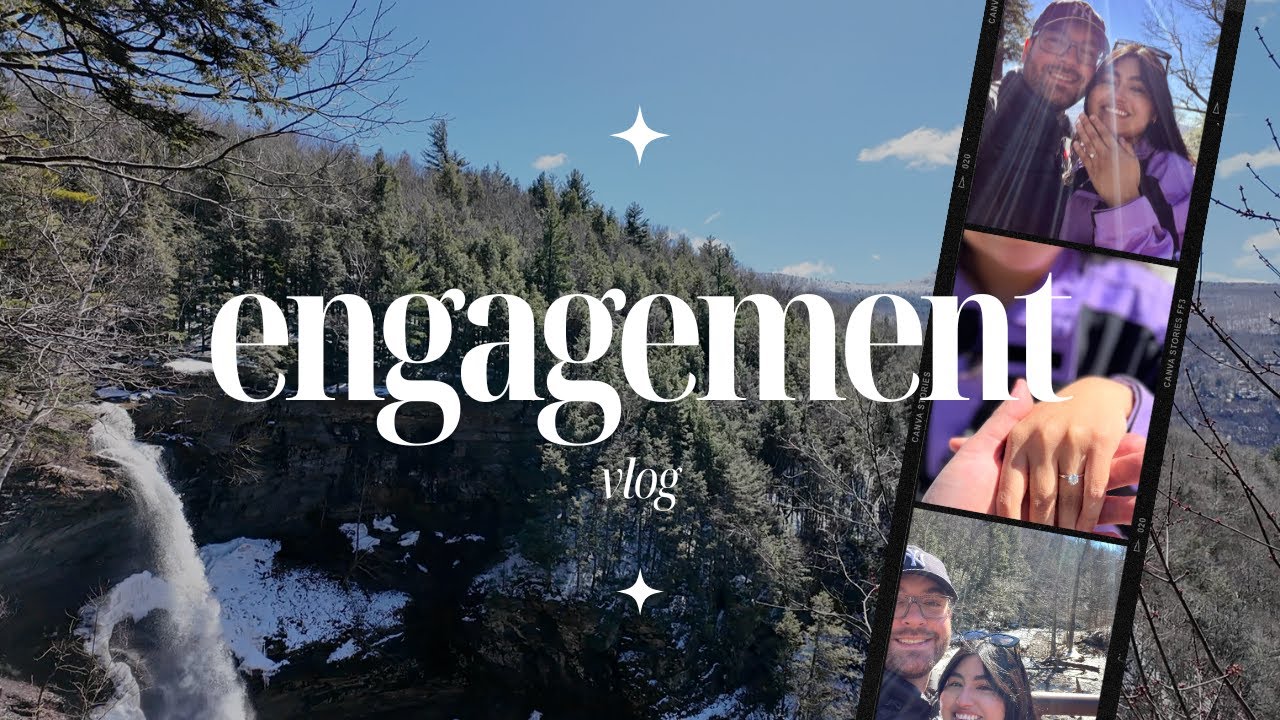 Engagement vlog | Upstate NY | Engagement photoshoot and reactions from loved ones