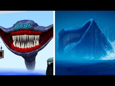 Minecraft SEA MONSTERS CAPTURED IN REAL LIFE!
