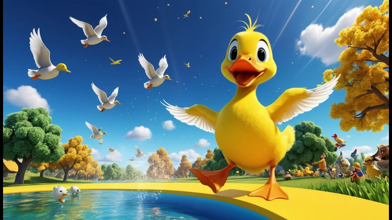 Ducky Flappy Wings Go Flap Flap Flap | Duck Wings Song for Toddlers | Lively Nursery Rhyme for Kids