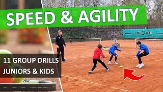11 Tennis Speed And Agility Drills For Kids & Juniors  Excellent For Groups