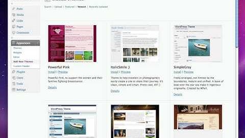 How To Install A Wordpress Theme From The Wordpress Admin Panel