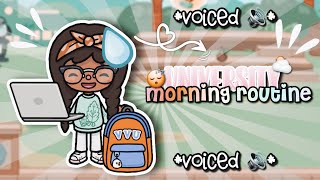 VVU Student Morning Routine! 😴 ll voiced 🔊 ll Hailey’s University Life ll Toca Boca Roleplay