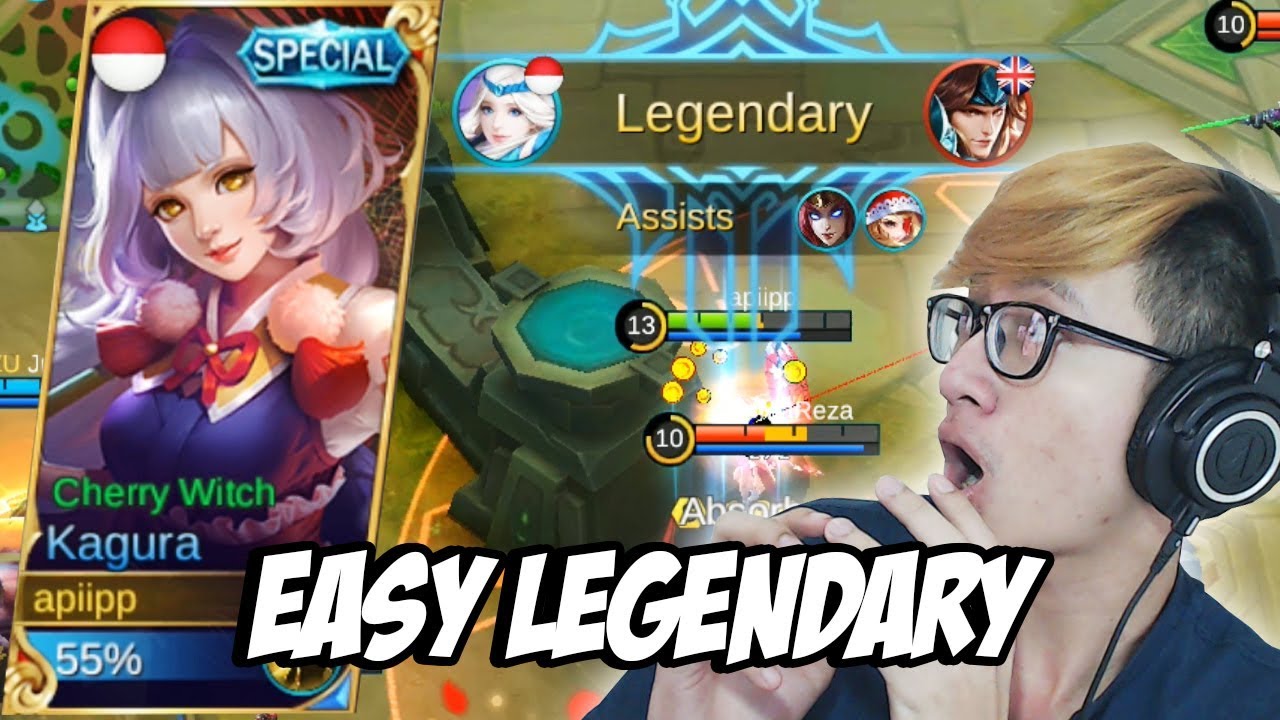 19 KILL PAKE KAGURA NEW SKIN SPECIAL GG MOBILE LEGENDS