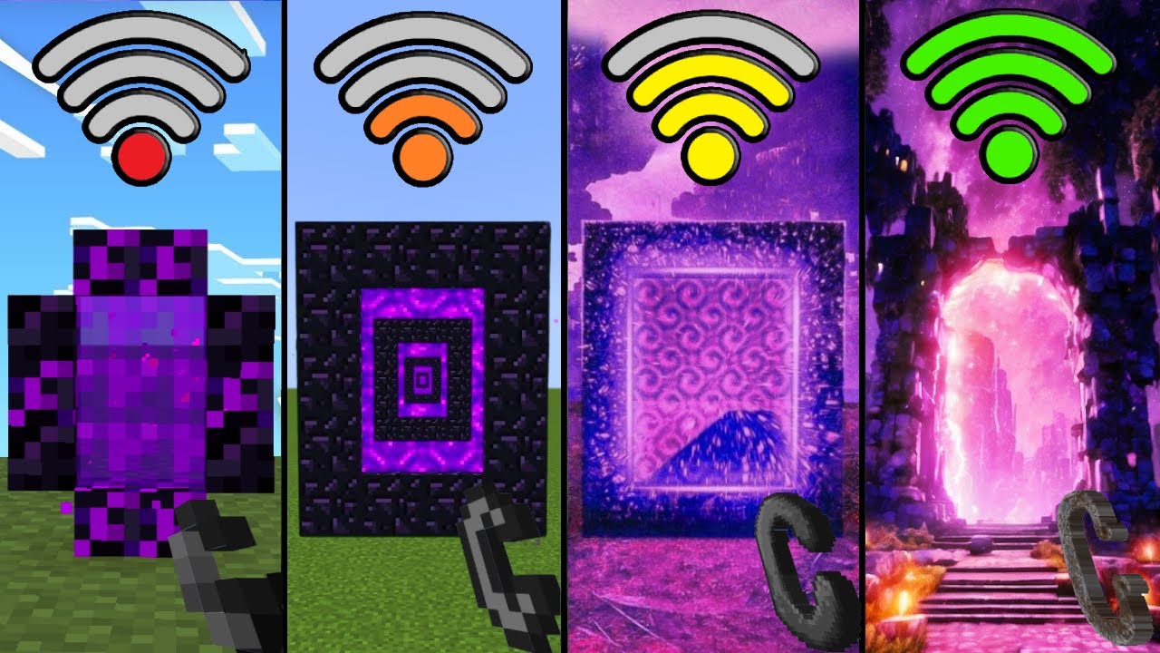 Nether Portals with Different Wi-Fi in Minecraft