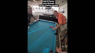 Hall of Famer Jerry Brieseth at ICA Training System Booth #billiards #8ballpool