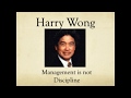 Harry wong on classroom management discipline behaviour problems and more